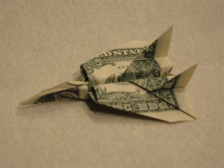 Origami F14 Airplane
