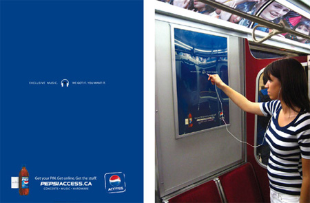 Pepsi Access Advertisement