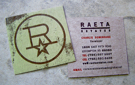 Raeta Estates Business Card