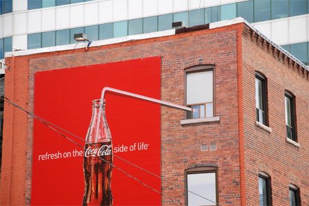 Coca-Cola Straw Advertisement
