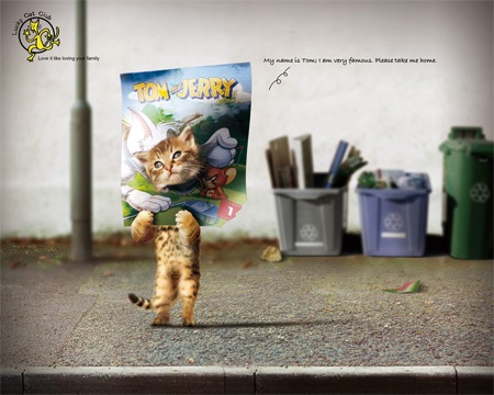 Lucky Cat Club Advertisement