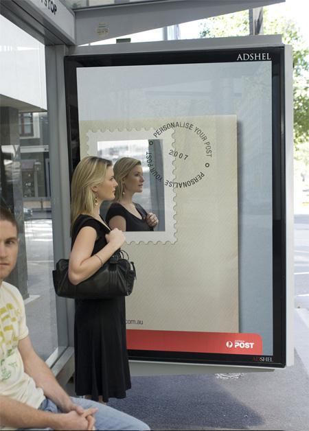 Australia Post Bus Stop Advertisement