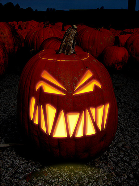 Carved Pumpkin in Photoshop