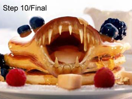 Scary Pancakes Photoshop Tutorial