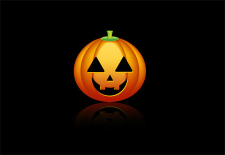 Halloween Pumpkin Wallpaper in Photoshop