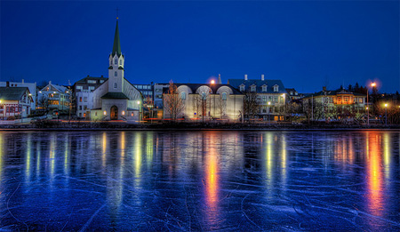 On Frozen Pond by Trey Ratcliff