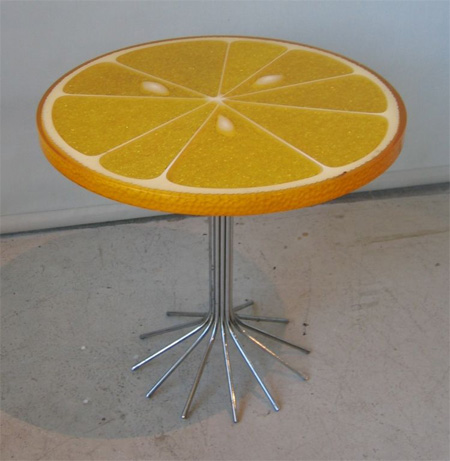 Creative Design on Creative Table In The Form Of An Orange Slice Link