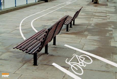 BMX Rider Magazine Bench Advertisement