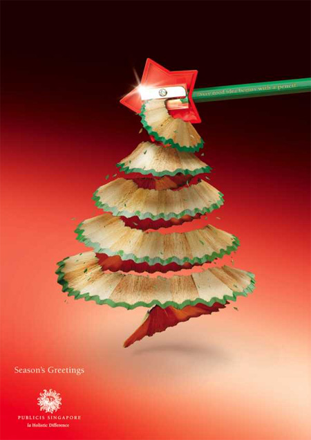 Pencil Christmas Trees