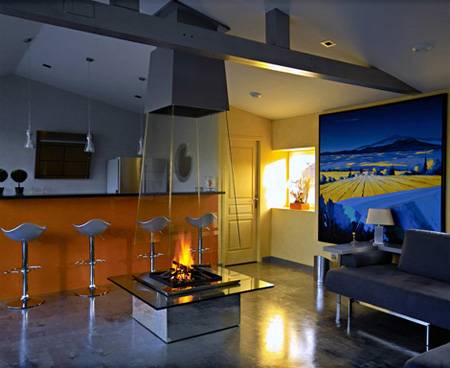 Glass Fireplace 2