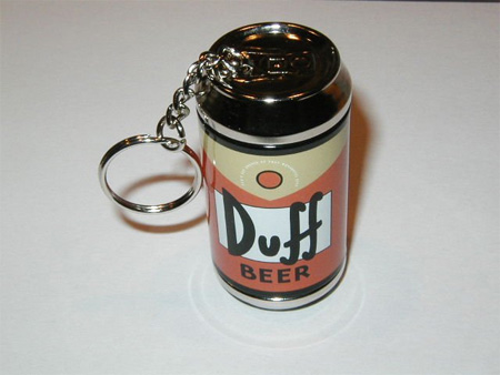 Duff Beer Can Keychain