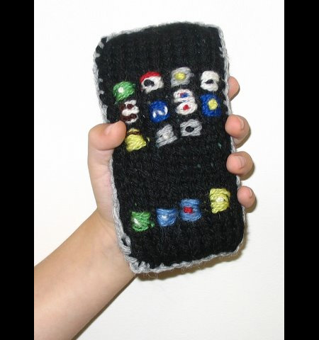 Seen On coolpicturesgallery.blogspot.com Knitted iPhone