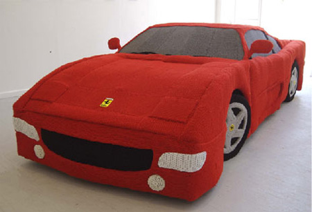 Knitted Ferrari 2