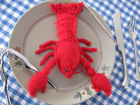 Knitted Lobster