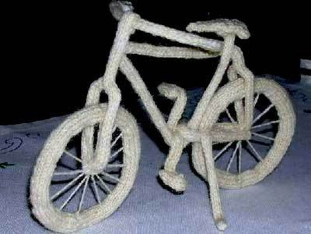 Seen On coolpicturesgallery.blogspot.com Knitted Bicycle
