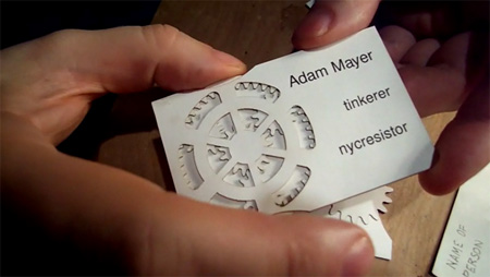 Adam Mayer Geared Business Cards