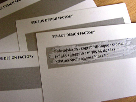 Sensus Design Factory Business Card