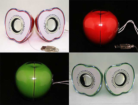 Apple Shaped Speakers