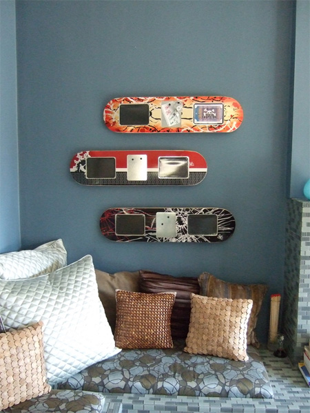 Skateboard Inspired Furniture Designs Seen On coolpicturesgallery.blogspot.com Or www.CoolPictureGallery.com Skateboard Picture Frames