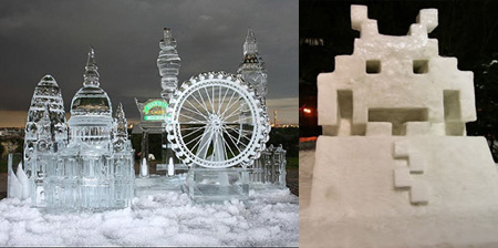 20 Beautiful Snow and Ice Sculptures