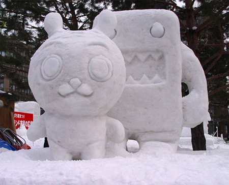 Domokun Snow Sculpture