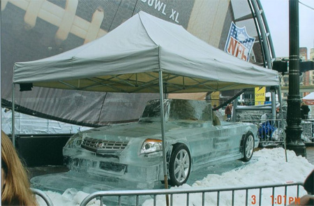 Cadillac CTS Ice Sculpture
