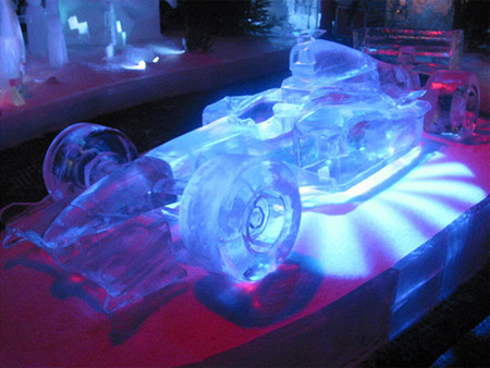 F1 Car Ice Sculpture