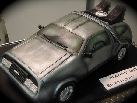 DeLorean Cake