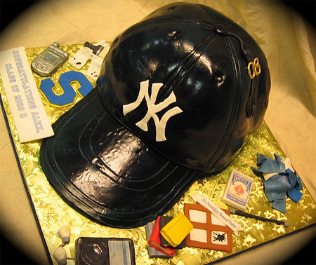 New York Yankees Cap Cake