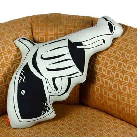 Unique Pillows and Creative Pillow Designs Seen On www.coolpicturegallery.net Gun Pillow