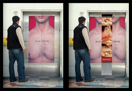 Science Center Elevator Advertisement
