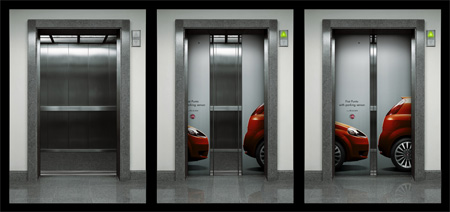 Fiat Punto Elevator Advertisement