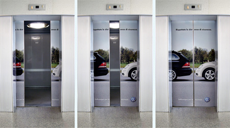 Volkswagen Elevator Advertisement