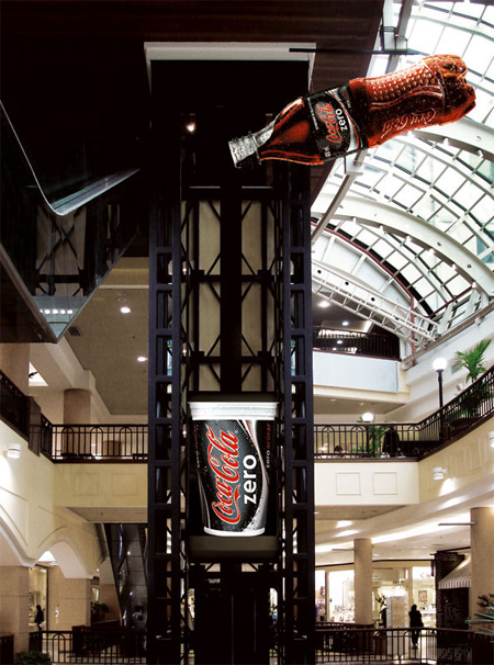 Coca Cola Zero Elevator Advertisement