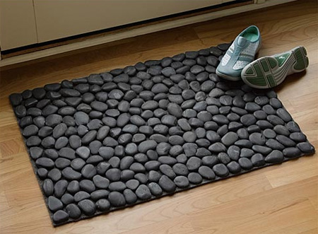 24 Modern Rugs, Carpets, and Doormats Seen On www.coolpicturegallery.net Black River Stone Doormat