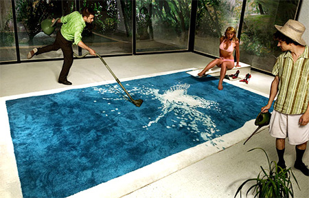 24 Modern Rugs, Carpets, and Doormats Seen On www.coolpicturegallery.net Swimming Pool Rug