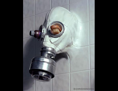 Gas Mask Shower