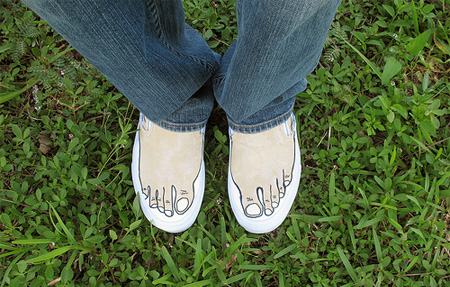 Barefoot Sneakers by Okat Seen On www.coolpicturegallery.net