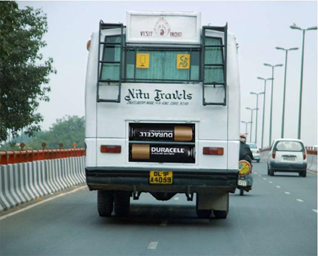 Duracell Bus Advertisement