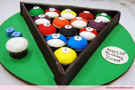 Billiard Cupcakes