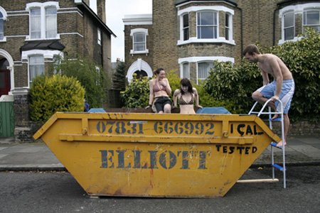 Dumpster Art by Oliver Bishop-Young Seen On www.coolpicturegallery.net
