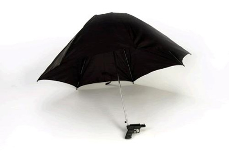 Gadgets and Designs Inspired by Guns Seen On www.coolpicturegallery.net Umbrella Water Gun
