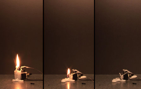 Electronic Candle by Aram Bartholl Seen On www.coolpicturegallery.net