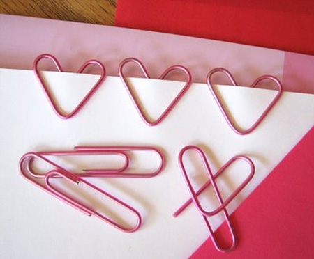 Heart Shaped Paper Clips