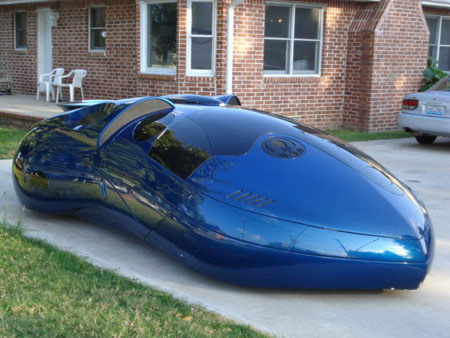 Futuristic concept car