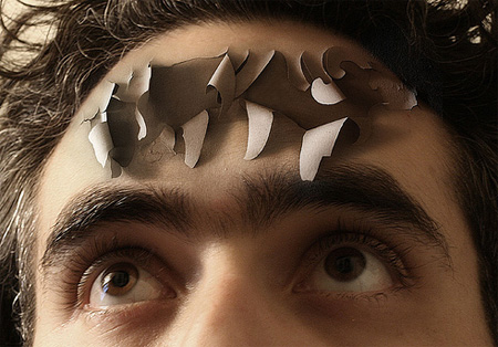 Peeling Forehead by Josh Sommers/عکس های فتوشاپی