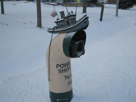 Tugboat Mailbox