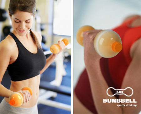 Dumbbell Sports Drink Packaging
