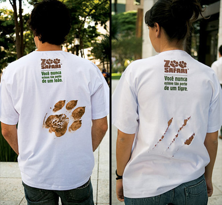 Creative t shirts were designed to promote 