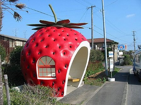 Strawberry Bus Stop